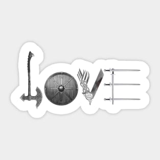 Viking love Sticker